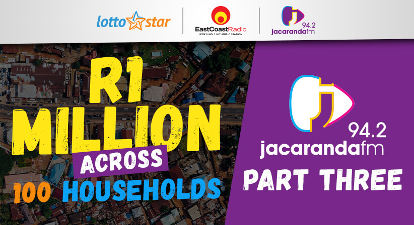 Part 3 | LottoStar & Jacaranda FM contribute R1 Million to families in need