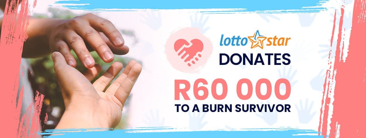 LottoStar donates R60,000 to a burn survivor!