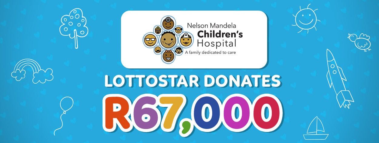 LottoStar donates R67,000 towards two surgeries at Nelson Mandela Children’s Hospital! 