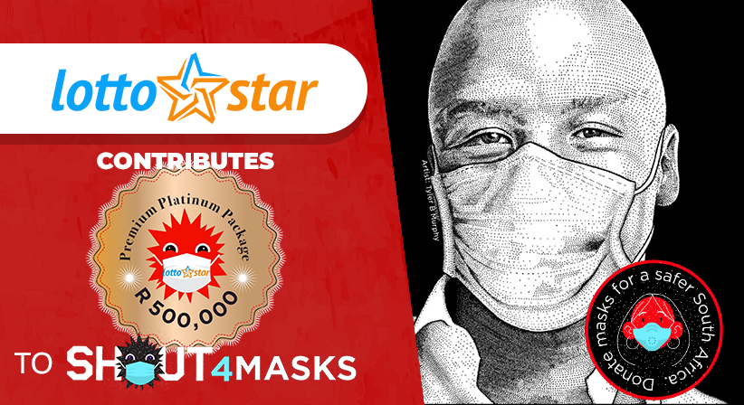 LottoStar collaborates with Shout4Masks to sponsor 50,000 masks for healthcare workers