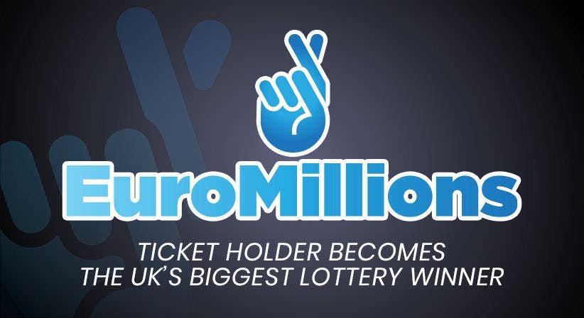 Ticket holder wins a £184m EuroMillions payout to become UK's biggest winner.