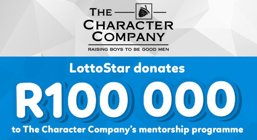 LottoStar contributes R100 000 to The Character Company’s mentorship programme