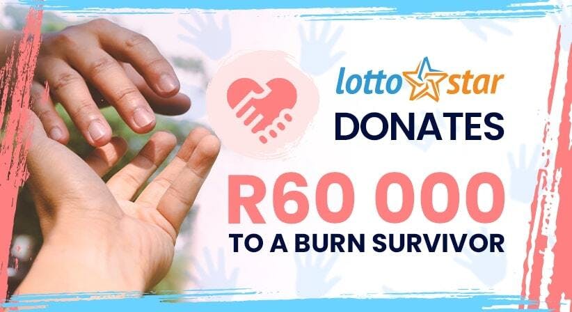 LottoStar donates R60,000 to a burn survivor!