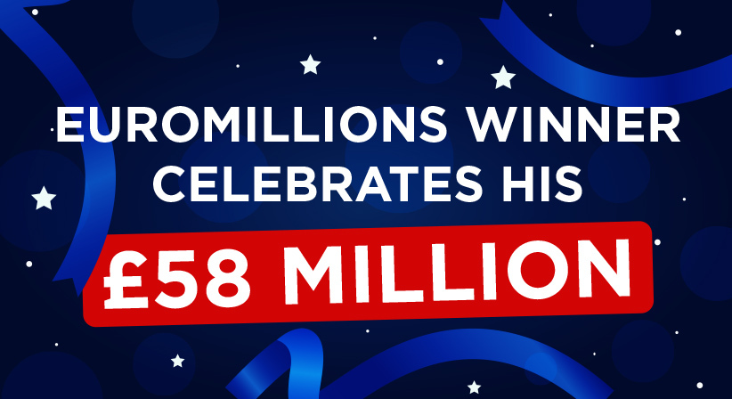 EuroMillions winner celebrates his £58million win