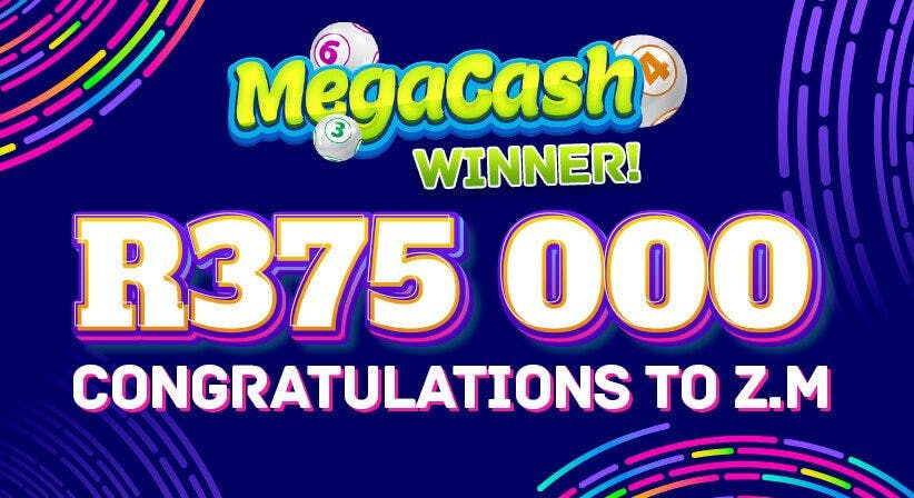 A R5 BET WINS R375,000 FOR OUR MEGACASH WINNER!