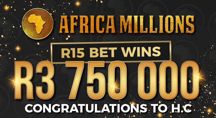 R3,7 MILLION AFRICA MILLIONS LOTTERY WINNER